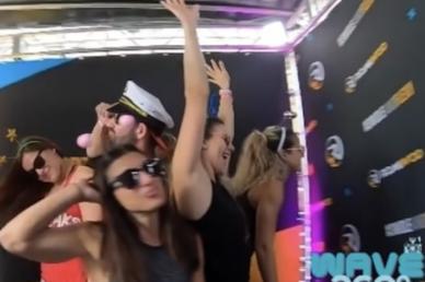 People dancing in a Photo Booth